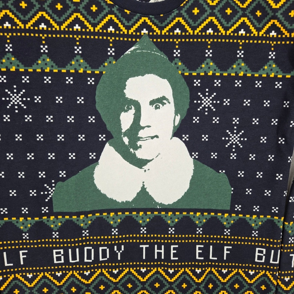 Old Navy‎ NEW MEDIUM Tall Buddy the Elf Christmas Sweatshirt Mens Holiday
